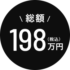 総額198(税込)万円